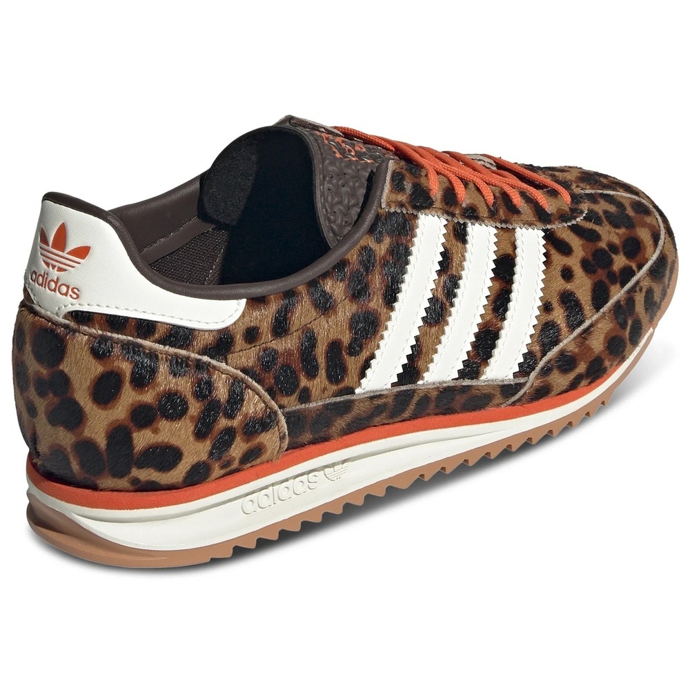 Adidas SL 72 OG Womens Sz 5.5 Running Shoes Leopard Print Brown Shoes JI0189 NEW - Picture 3 of 5